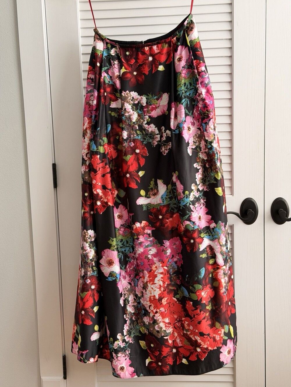 Blondie Nites Stacy Sklar Juniors 13 Floral Maxi Skirt Tulle Lined Formal Prom